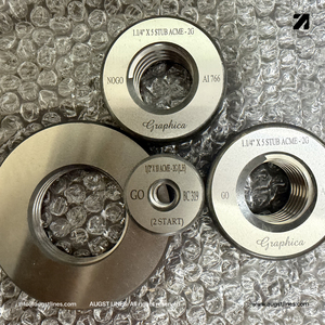 Calibrated ACME Thread <b>Ring</b> Gauge Instock Standard Thread Gauges Stub ACME <b>Ring</b> Gage 29 Degree Angle ACME Thread Inspection Gage - Product Image 4