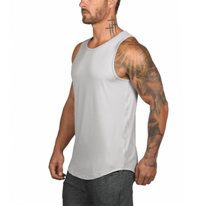 Custom Embroidered Eco-Friendly Breathable Button Men's Casual Gym <b>Vest</b> Tank <b>Top</b> 100% Polyester Quick Dry Fitness Workout - Product Image 6
