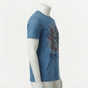 T-shirt pour homme avec impression graphique, vêtements streetwear modernes avec finition d'impression détaillée, tissu léger, coupe décontractée, designs personnalisés - Product Image 5