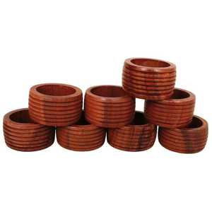 High Quality Handmade Eco-Friendly Durable Modern Wood <b>Napkin</b> <b>Ring</b> 5cm for Party Stocked Lavie Creations From Uttar Pradesh - Product Image 3