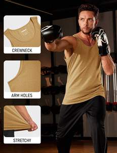 Classic <b>Mens</b> <b>Tank</b> <b>Top</b> Smooth Weave Air Flow Light Texture Relax Fit Fresh Movement Gentle Stretch Daily Comfort Modern Shape - Product Image 5