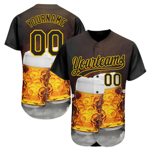 National Beer Day Unisex <b>Baseball</b> Jersey Customizable Plus Size Breathable Anti-Bacterial Anti-UV Quick Dry 100% Polyester Short - Product Image 4