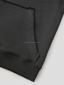 Sweat à capuche zippé pour homme en molleton nylon/coton léger de haute qualité, 370 grammes, respirant, anti-boulochage, numérique, écologique, pour l'automne - Product Image 2