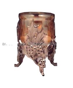 ขาตั้งกระจกตกแต่งดอกไม้สีทอง - Product Image 2