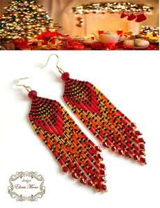 Boucles d'oreilles élégantes en perles de verre pour un look décontracté au quotidien, offrant un ajustement confortable et un attrait décoratif attrayant - Product Image 4