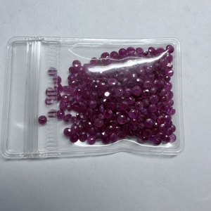 พลอยไพลินสีน้ำเงินธรรมชาติและพลอยทับทิมสีแดงทรงลูกแพร์ขนาด 0.8-2.6 มม. จากประเทศไทยและแอฟริกา ต่อกะรัต - Product Image 4