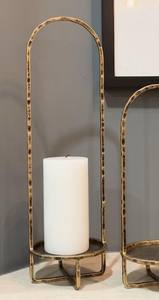 Luxury Gold Metal Arch <b>Candle</b> <b>Holder</b> Hammered Brass Pillar Candlestick Stand Nordic <b>Tall</b> Centerpiece Wedding Home Table Decor - Product Image 4