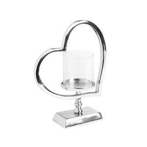 Table <b>Hurricane</b> Glass Candle Jar Holder Gold Color Metal and Glass Wedding Tabletop for Home Hotel Restaurant Decoration - Product Image 3