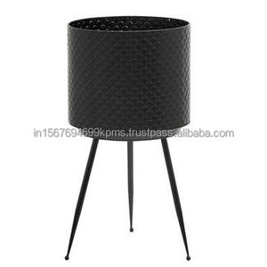 Maceta de Interior de Nuevo estilo con soporte de Base de jaula de alambre, maceta decorativa para el hogar y la Oficina de alta calidad con acabado mate negro - Product Image 3