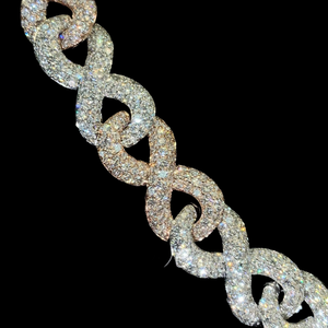 Collier chaîne cubaine en moissanite de qualité supérieure pour accessoires de bijoux de marié de mariage, disponible à prix de gros - Product Image 4