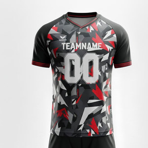 Uniforme de Fútbol Personalizado, Conjunto de Camiseta y Pantalones Cortos, Tejido Transpirable de Secado Rápido, Ropa Deportiva Profesional para Entrenamiento y Partido - Product Image 3