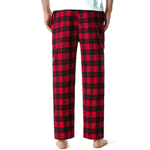 <b>Men's</b> Lightweight Breathable Eco-Friendly Casual Winter <b>Flannel</b> Pants Canvas Material Featuring Soft Fabric <b>Pajama</b> - Product Image 3