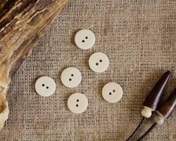 Botones de Hueso de Búfalo Orgánico, Acabado Liso y Duradero, Artesanía Natural - Product Image 4