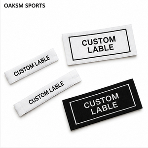 Étiquette tissée personnalisée haute densité pour vêtements, logo de marque, étiquettes tissées sur mesure pour col et ourlet coupés droit - Product Image 4