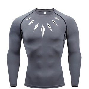Camiseta de Compresión Rashguard de Alta Calidad, Tejido de Secado Rápido que Absorbe la Humedad para Hombres, BJJ, MMA, Surf, Natación, Entrenamiento, Diseño de Logotipo Personalizado - Product Image 6