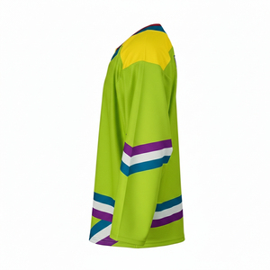 Camiseta de Hockey Sublimada de Alta Calidad para Entrenamiento – Tejido de Malla Transpirable con Colores Personalizados del Equipo y Diseño de Cuello en V - Product Image 3