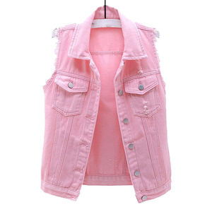 Nuevo Chaleco Vaquero Morado de Moda para Mujer, Chaleco Casual de Otoño, Sin Mangas, Ajustado, Chaqueta Vaquera de Color, Top Estilo Urbano - Product Image 6