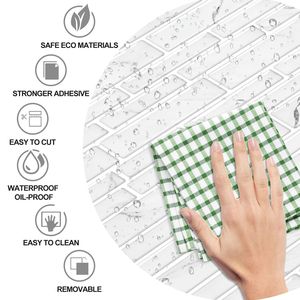 10 Piezas de Adhesivos Decorativos 3D para Pared con Diseño de Mármol, Recortables, para Cocina, Baño y Hogar, Tamaño 12*12 - Product Image 6