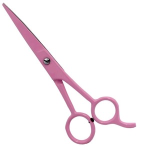 Ciseaux à cheveux roses, lame en acier inoxydable, pour droitiers, ciseaux de coiffure professionnels, manche long, pour salon de coiffure - Product Image 1