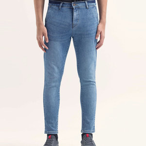 Pantalones Vaqueros para Hombre de Diseño Nuevo y Personalizado, de Alta Calidad, Color Sólido, Cómodos - Product Image 1
