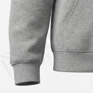 Sudadera con capucha prémium unisex para hombre, de invierno, con cremallera, 100% algodón, logotipo bordado personalizado, venta al por mayor, forro polar grueso - Product Image 6