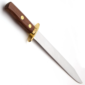Couteau de chasse à lame fixe LEGACY BLADES de qualité industrielle avec manche en bois, lame en acier inoxydable, étui en cuir, garantie 3 ans - Product Image 4