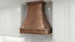 Hot Selling Antique Patina Finishing Pure Copper Handcrafted Copper Range Hood <b>Wall</b> Mounted <b>Vented</b> Household Kitchen Ventilation - Product Image 2
