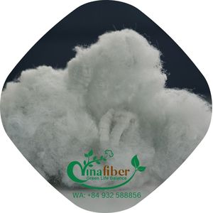 Fibra de Poliéster Reciclada Blanca SD 20D de Alta Calidad, Ignífuga, Resistente al Calor y a la Abrasión, para Colchones - Product Image 6