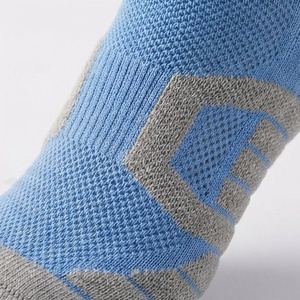 Blue Crew Athletic <b>Socks</b> With Geometric Pattern Breathable Spandex <b>Polyester</b> Basketball Sports <b>Socks</b> For Adults Summer - Product Image 5