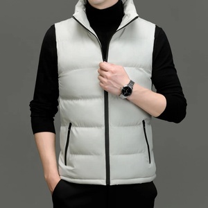 Chaqueta de chaleco para hombre 2024, chaqueta cálida sin mangas para otoño e invierno, chaleco informal con cuello levantado, chaleco deportivo de alta calidad para hombre - Product Image 5
