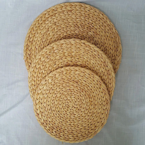 Handicraft Tableware Factory Supply Hand woven Water Hyacinth <b>Place</b> <b>Mat</b> Decorate Full Size Non-Slip and Heat Resistant Coaster - Product Image 6