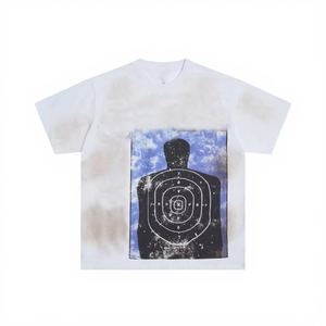 High Quality 100% Cotton Men's <b>Star</b> Logo Tag Letter Pattern Eco-Friendly Quick Dry High Street Style T-Shirt - Product Image 2