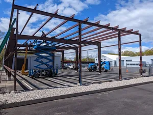 Kit de construcción de acero 80x100x18, estructura rígida con vigas en I, taller de reparación de automóviles - Product Image 4