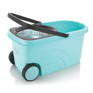 Heavy duty stainless steel spin <b>mop</b> system with portable cleaning bucket for modern household cleaning - Product Image 2