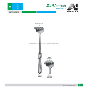 Rétracteur Koerte en acier inoxydable A-1 VERITAS de qualité supérieure, aiguisé et non aiguisé, 24 cm, instruments chirurgicaux |   Kit d'instruments médicaux - Product Image 5