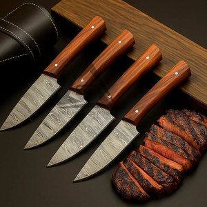 New Design Waterproof Handmade 67-Layer Damascus Chef <b>Knives</b> <b>Set</b> with Wood Handles-Factory Direct Supply - Product Image 2