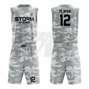 Best Quality Basketball Uniform Sets Men's Breathable Quick Dry Basketball Jersey and Shorts Sets Sports Wear Basketball - Product Image 1