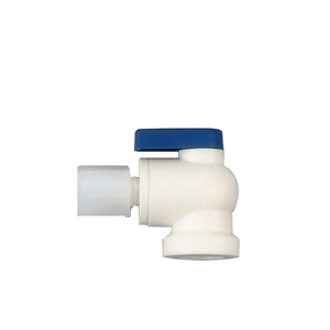 Robinet à bille pour réservoir d'eau avec raccord Jaco, filetage de tuyau 1/4" NPTF, modèle ABV-2P - Product Image 1