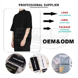 เสื้อยืดลำลองผู้ชายคุณภาพสูง โพลีเอสเตอร์ 100% แบบสั่งทำพิเศษ ทรงปกติ แขนสั้น ไหล่ตก ลายเรียบ - Product Image 5