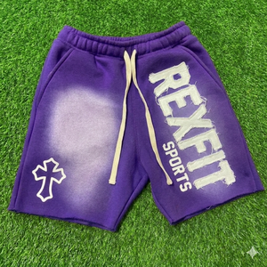 Shorts de sport REXFIT SPORTS, design streetwear, séchage rapide, légers, taille élastique avec cordon de serrage, haute qualité. - Product Image 5