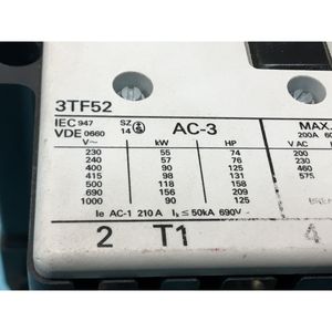 CONTACTOR SIEMENS 3TF5211-0AK6 3TF52, 183699 - Equipo y Piezas de Semiconductores de Confianza de Global Legacy Semiconductor - Product Image 3