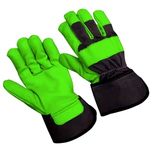 Guantes de Seguridad de Cuero Vacuno Granulado, Antivibración y Antiestáticos, para Protección de Manos en la Industria, Construcción y Jardinería, en Oferta - Product Image 5