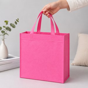 Custom Printed Nonwoven Felt Tote Shopping <b>Bag</b> <b>Medium</b> <b>Size</b> Hand Length Handle Open Top From Gujarat for Groceries - Product Image 5