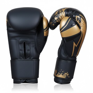 Guantes de Entrenamiento Profesionales de MMA y Kick Boxing con Logotipo Personalizado, de Cuero PU con Cordones en los Dedos, que Absorben la Humedad, Equipo de Combate - Product Image 3