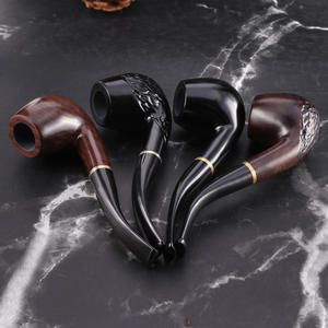 Pipa de Fumar de Madera Sólida de Lujo, Ecológica, de la Mejor Calidad, Pulida, para Hombre, Regalo para Fiestas y Viajes - Product Image 5