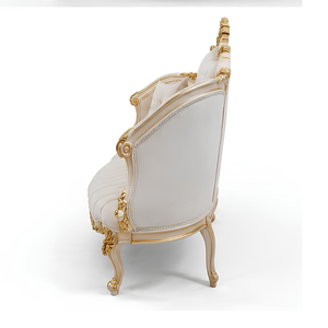 Sofá Clásico de Lujo Tallado, Muebles Tapizados para Sala de Estar, Sofá de Madera Estilo Francés para Villa, Hotel, Apartamento - Product Image 3
