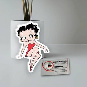 Plaques à cils magnétiques en acrylique personnalisées Betty Boop, motif diamant carré, pour extensions de cils, marque privée, vente en gros - Product Image 1
