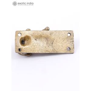 4 pouces heurtoir de porte en laiton crocodile fait à la main Article de décoration unique pour la maison pour les cadeaux Fabriqué en Inde - Product Image 3