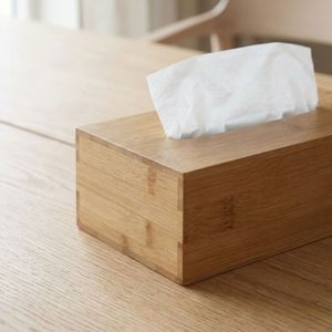 Eco-friendly Bamboo <b>Tissue</b> <b>Paper</b> Box for Home Office Bamboo Cover for Bathroom Hotel Use Bulk Order Cheap Price - Product Image 4