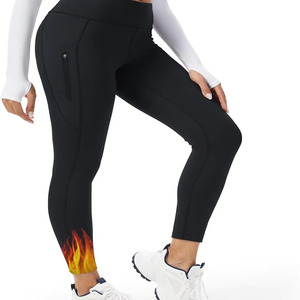 Best Quality Women's High Waist <b>Elastic</b> Waist Anti-Bacterial Solid Yoga Leggings for Running Sport Workout - Product Image 1